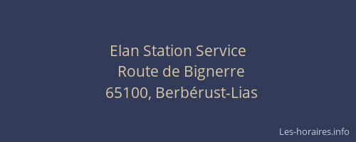 Elan Station Service