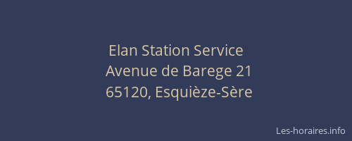 Elan Station Service