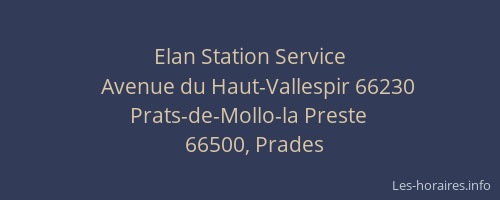 Elan Station Service