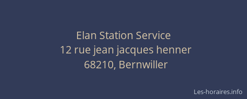 Elan Station Service
