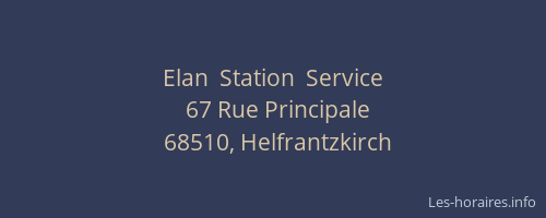 Elan  Station  Service