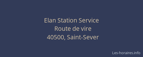 Elan Station Service