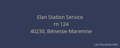 Elan Station Service