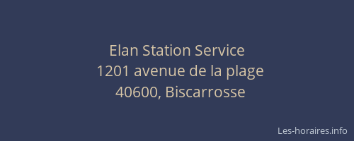 Elan Station Service