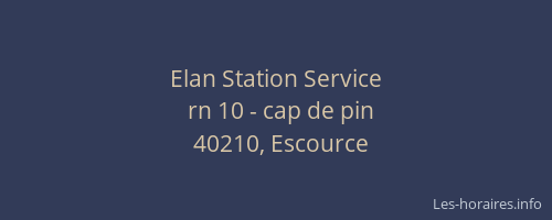 Elan Station Service