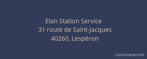 Elan Station Service
