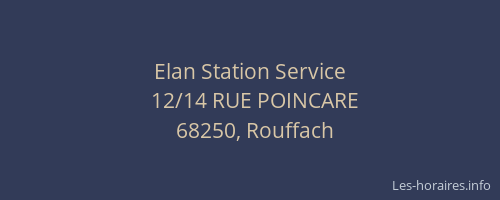 Elan Station Service