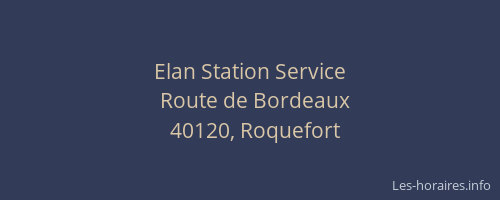 Elan Station Service