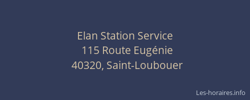 Elan Station Service
