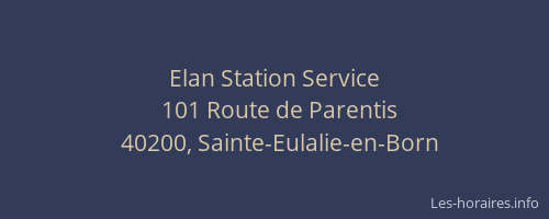 Elan Station Service
