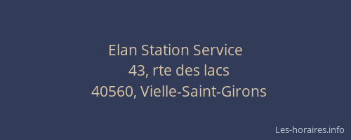 Elan Station Service