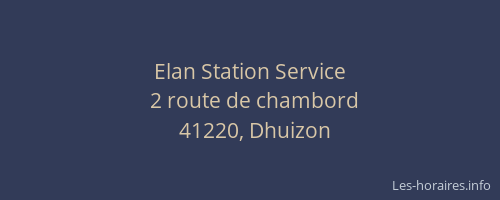 Elan Station Service