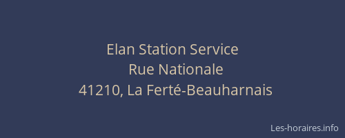 Elan Station Service