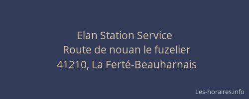 Elan Station Service