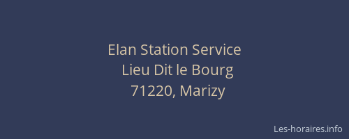 Elan Station Service