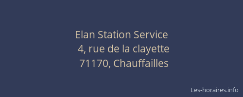 Elan Station Service
