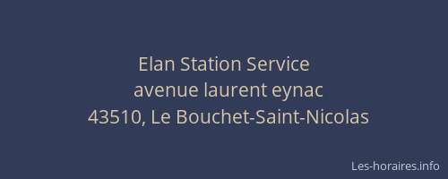 Elan Station Service