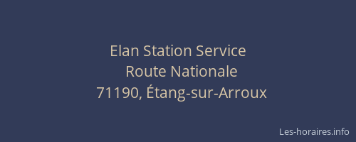 Elan Station Service