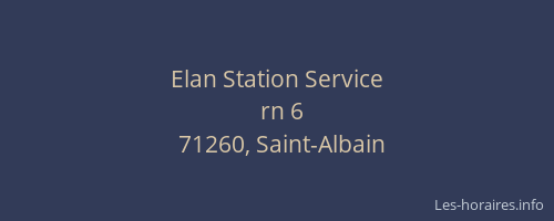 Elan Station Service
