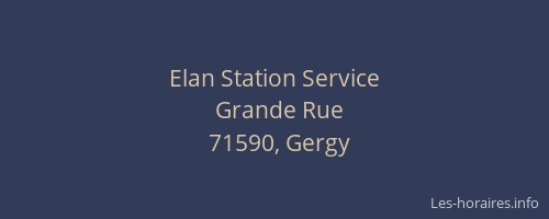 Elan Station Service