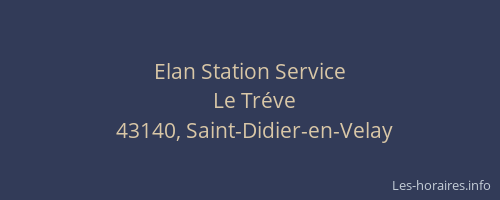 Elan Station Service
