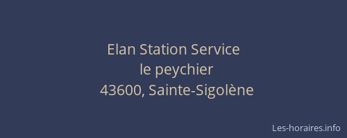 Elan Station Service