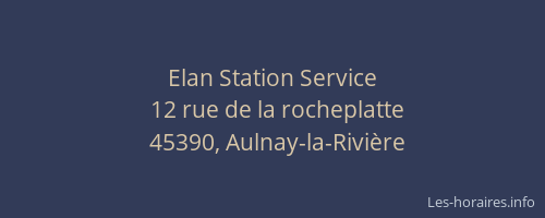 Elan Station Service