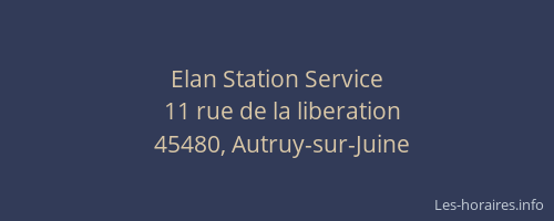 Elan Station Service