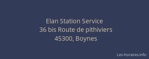 Elan Station Service