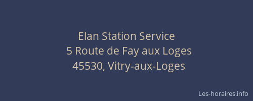 Elan Station Service