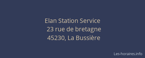 Elan Station Service