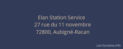 Elan Station Service