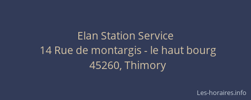 Elan Station Service