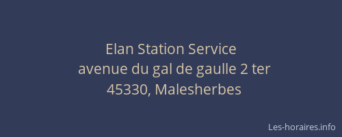 Elan Station Service