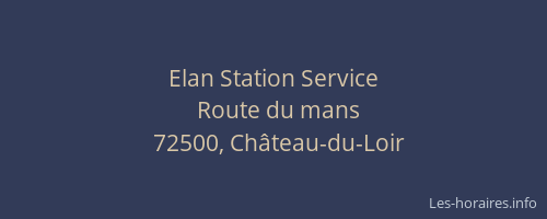 Elan Station Service