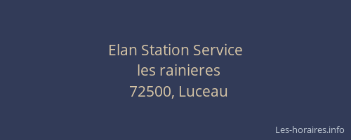 Elan Station Service