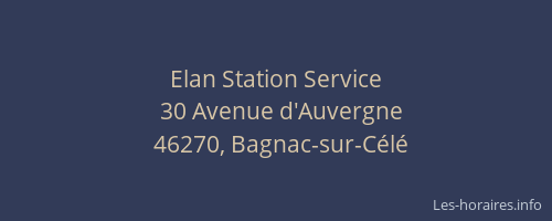 Elan Station Service