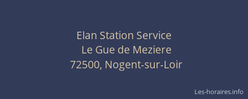 Elan Station Service