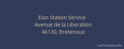 Elan Station Service