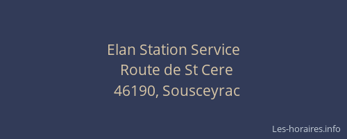 Elan Station Service