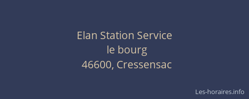 Elan Station Service