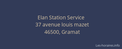 Elan Station Service