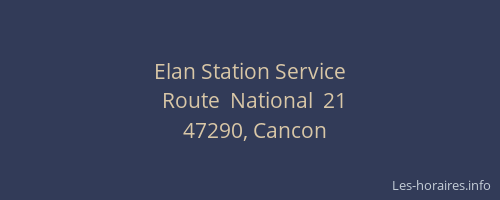 Elan Station Service