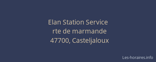 Elan Station Service