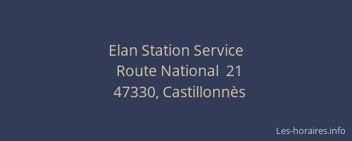 Elan Station Service