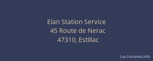 Elan Station Service