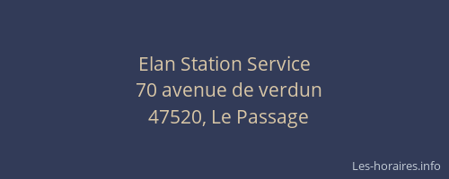Elan Station Service