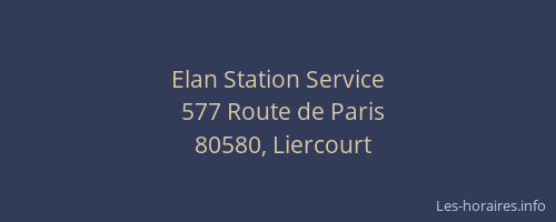 Elan Station Service