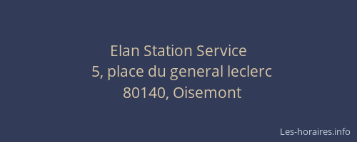 Elan Station Service