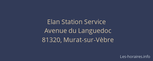 Elan Station Service